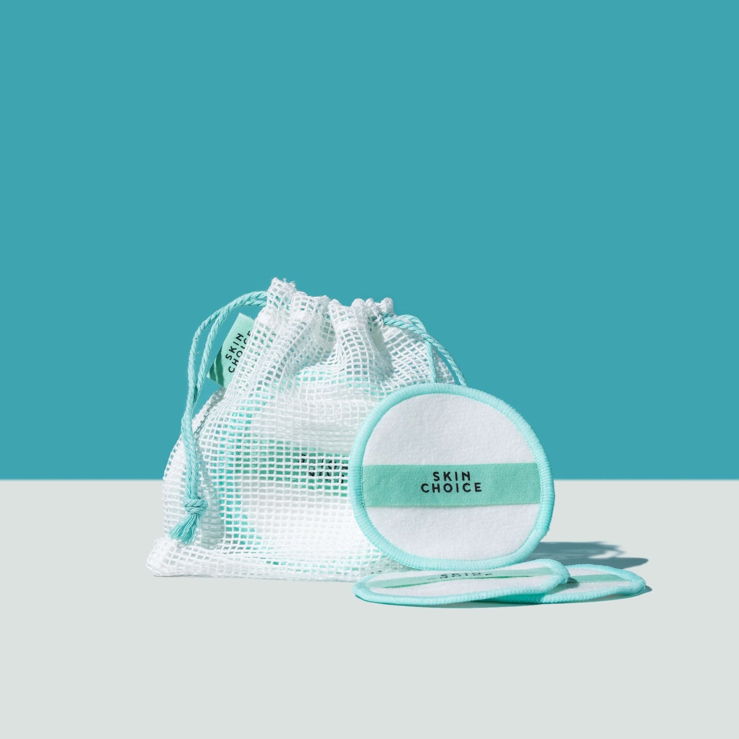 Reusable Cotton Rounds with Mesh Pouch - Skin Choice