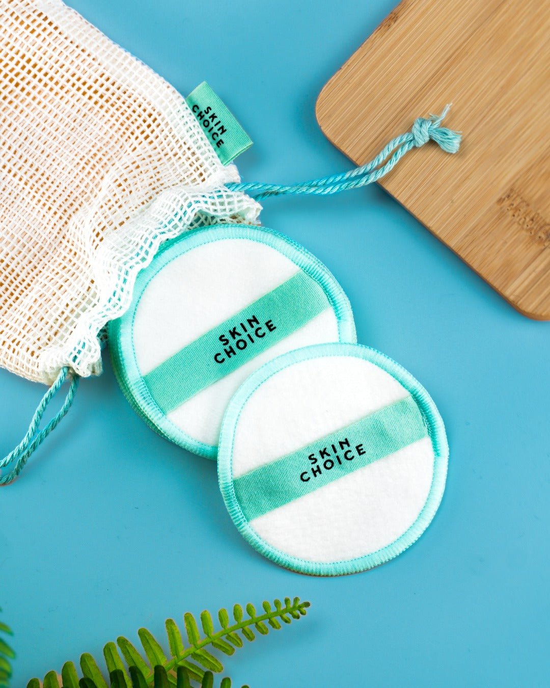 Reusable Cotton Rounds with Mesh Pouch - Skin Choice